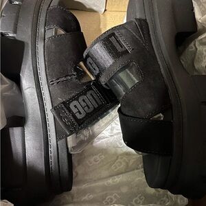 UGG Black Ashton Slide Sandals